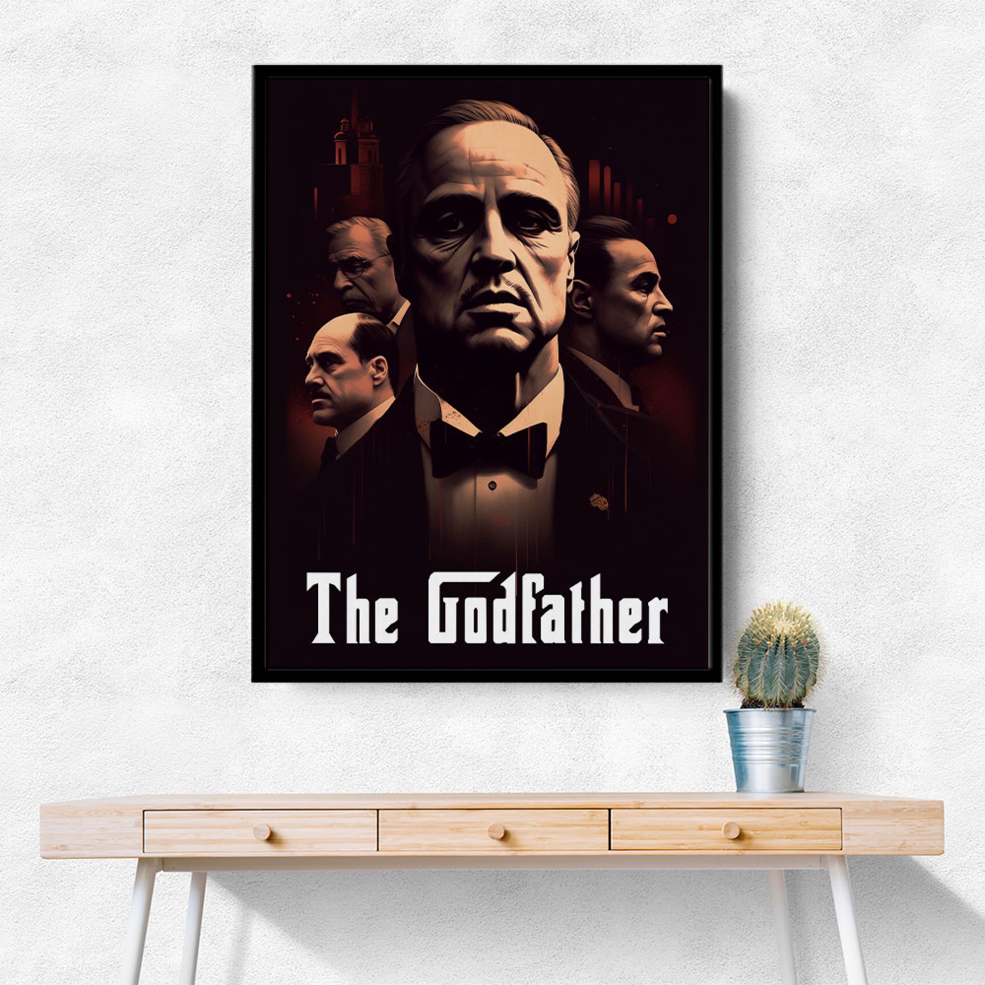 The Godfather Poster Style Wall Art